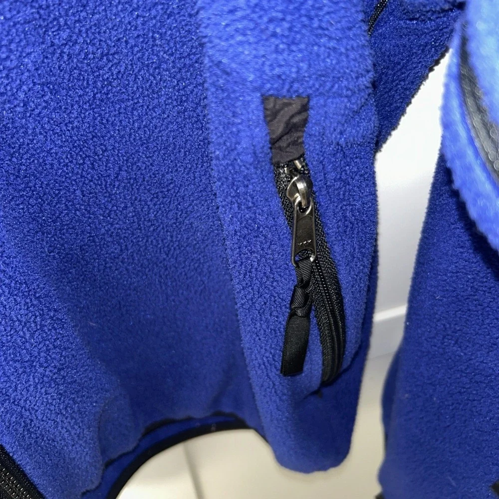 The North Face Mens Vintage Full Zip Fleese Jacket Size M Or L Blue